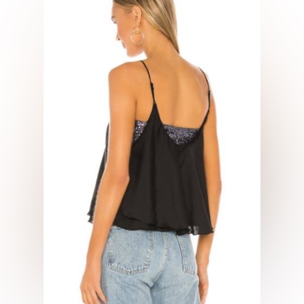 Free People Turn It On Cami in Black Size Medium